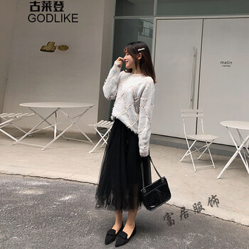 優(yōu)雅網(wǎng)紗半身裙，讓你仙氣十足