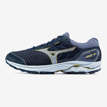 美津濃（MIZUNO）跑步鞋藏青/銀/亮黃 