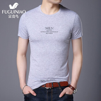 富貴鳥（FGN） 短袖 男士T恤 1838FG7103灰色 