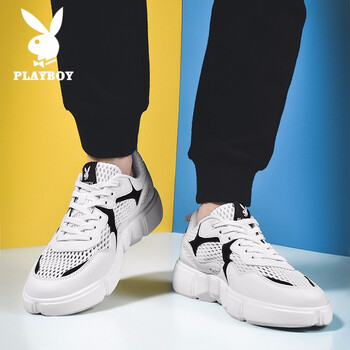 Playboy男士白黑色網(wǎng)面6306 40