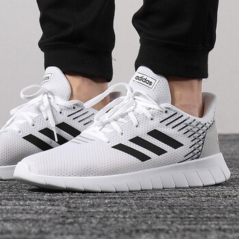 阿迪達(dá)斯（Adidas）跑步鞋F(xiàn)36332簡(jiǎn)約時(shí)尚灰白 