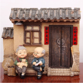 樹脂擺件爺爺奶奶