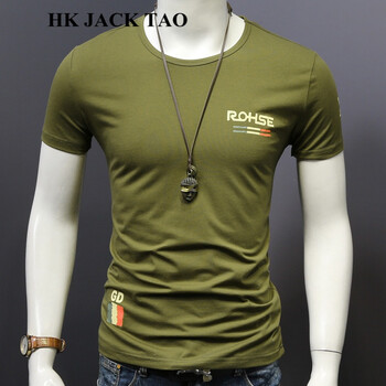 hk jack tao 短袖 男士T恤 軍綠色 