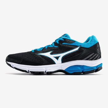 美津濃（MIZUNO）跑步鞋黑/寶石藍(lán)/白 