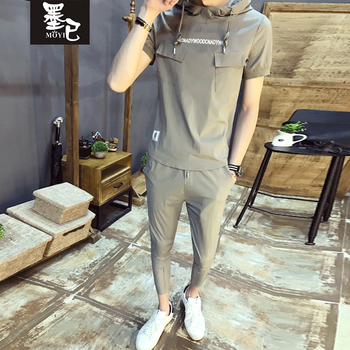 墨已（MOYI） 短袖 男士T恤 軍綠色 