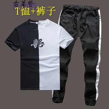 古萊登（GODLIKE） 短袖 男士T恤 善惡白+束1桿 