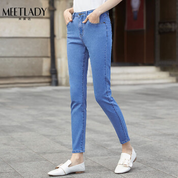 米萊達(dá)（MEETLADY）   女 長褲 牛仔褲