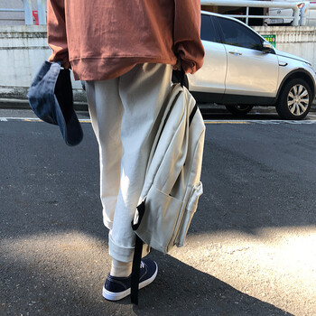 米白燈芯絨女褲