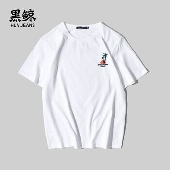 黑鯨（HLAJEANS） 短袖 男士T恤 漂白29 