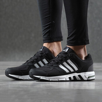 阿迪達(dá)斯（Adidas）跑步鞋DA9375一號(hào)黑色+亮白 