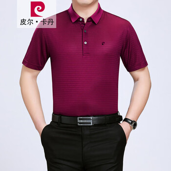 皮爾卡丹（pierrecardin） 短袖 男士T恤 款一紅色如圖 
