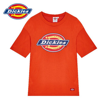 dickies 短袖 男士T恤 熒光橘 
