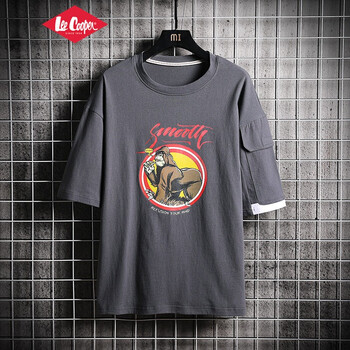 Lee Cooper 短袖 男士T恤 深灰色 