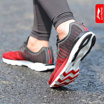 李寧（LI-NING）跑步鞋-9 紅/黑 42