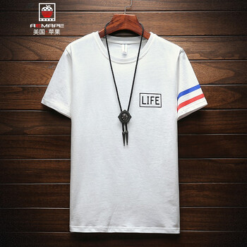 AEMAPE 短袖 男士T恤 2040白色 