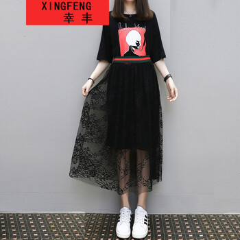 幸豐（xingfeng） 碎花，純色，字母 拼接，撞色，鏤空，印花 連衣裙
