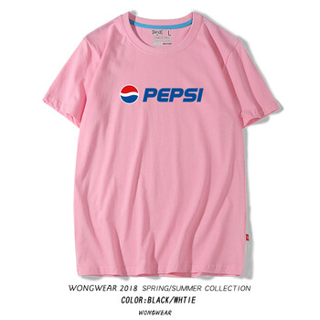 浪速 短袖 男士T恤 粉色（pepsi） 