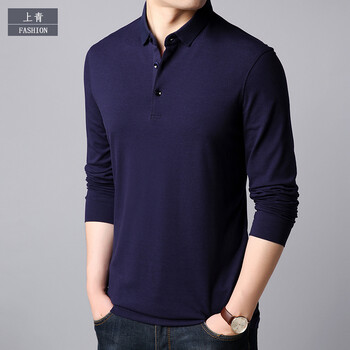 澤荃（ze quan） 長袖 男士T恤 8720上青 XL，L，M，XXL，XXXL