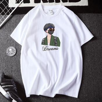 魏晉風(fēng)度 短袖 男士T恤 MT2220白色 