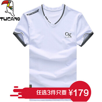 啄木鳥（TUCANO） 短袖 男士T恤 T360白色丨GK印花 