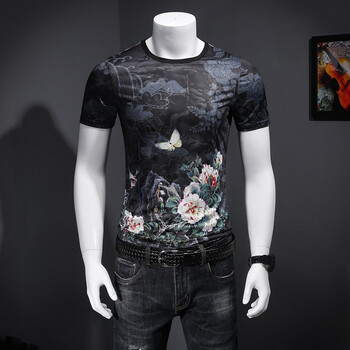 歐煦（OUXU） 短袖 男士T恤 圖色 XL，L，XXXL，XXL，M