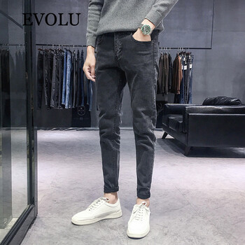 EVOLU 直筒褲 青春休閑 男士牛仔褲