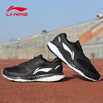 李寧（LI-NING）跑步鞋黑/白ARHK007 