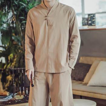 尊尚鳥（zunshangniao） 短袖 男士T恤 卡其色DY15 