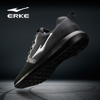 鴻星爾克（ERKE）跑步鞋正黑(網(wǎng)面) 