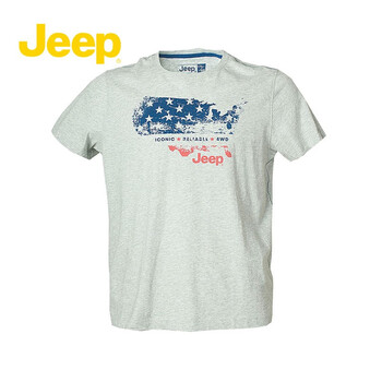 Jeep 短袖 男士T恤 灰色Y2 