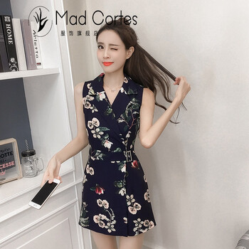 Mad Cortes 高腰 連衣褲 女 短褲 休閑褲
