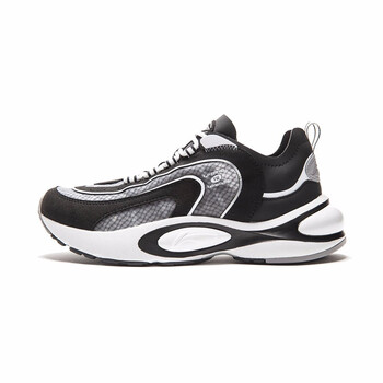 李寧（LI-NING）跑步鞋128-2標準黑/標準白/凝雪灰 