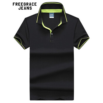 自由風(fēng)度（FREEGRACE） 短袖 男士T恤 黑色DMM-008 
