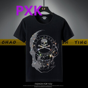 PXK 短袖 男士T恤 RH809骷髏黑色 
