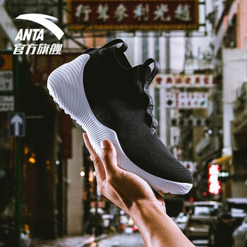 安踏（ANTA）籃球鞋黑/安踏白-1 42