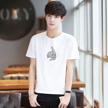 維杰斯（WINJEANS） 短袖 男士T恤 ZH07白色 