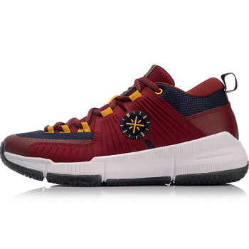 李寧（LI-NING）籃球鞋濃酒紅/外太空藍(lán)/標(biāo)準(zhǔn)白 