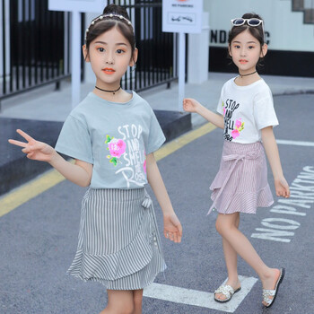 女大童夏裝英倫