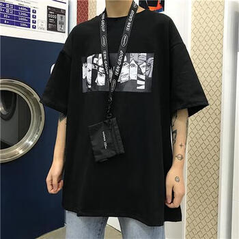 縫小二 短袖 男士T恤 曉（黑色） 