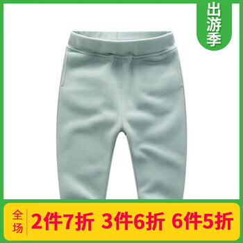 女童抓絨長褲