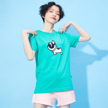 T恤草綠女