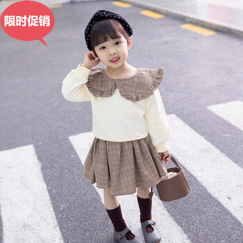 小童衛(wèi)衣套裝裙