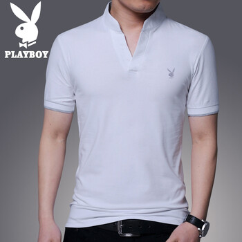 花花公子（PLAYBOY） 短袖 男士T恤 5307 白色 