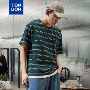 唐獅（TonLion） 短袖 男士T恤 松竹綠 
