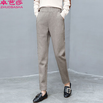 卓芭莎（ZHUOBASHA）  哈倫褲 女 長(zhǎng)褲 休閑褲
