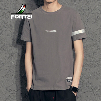 富鋌（FORTEI） 短袖 男士T恤 深灰 