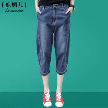 七分,流行,元素,高腰棉褶,趨勢(shì),新款,樣式