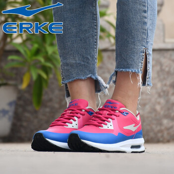 鴻星爾克（ERKE）跑步鞋玫紅/彩藍  35，36，37，38，39，40