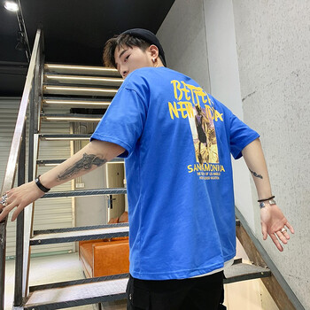 杰梵歐（jiefanou） 短袖 男士T恤 1099藍(lán)色 