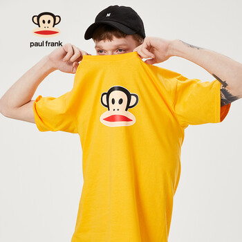 PAUL FRANK 短袖 男士T恤 黃色 